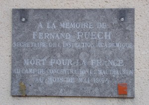 Plaque F. Puech