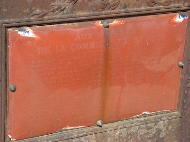 Plaque commémorative